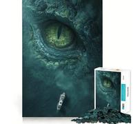 Rompecabezas de 1000 Piezas de Monstruo Reptiliano para Adultos y Adolescentes Juguete Intelectual para el hogar Disfrute de un Corte de Calidad Regalo clásico (50x75cm)