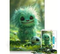 Rompecabezas de 1000 Piezas de Monstruos de Fútbol sin Esponjoso para Adultos Juego de ingenio con tecnología Avanzada de Corte láser Un desafío Divertido para Pasar el Tiempo (38x52cm)