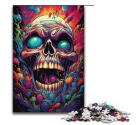 Rompecabezas de 1000 Piezas de Monstruos psicodélicos de Colores para Adultos Divertido Juego Familiar antiestrés desafío difícil 1000 Piezas (38 x 26 cm)