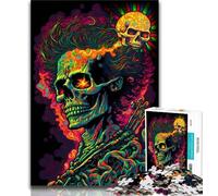 Rompecabezas de 1000 Piezas de Monstruos psicodélicos para Adolescentes Juguetes educativos Juegos antiestrés decoración única para el hogar y Regalos 38x26cm