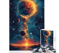 Rompecabezas de 1000 Piezas de montañas y Planetas Juego Educativo de análisis y lógica Juguetes antiestrés cumpleaños y Navidad (50x75cm)
