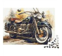 Rompecabezas de 1000 Piezas de Motocicletas Vintage para Adultos, Juegos educativos, decoración del hogar, desafío, Alta dificultad, Regalos de cumpleaños, 52x38cm/1000 Piezas