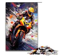 Rompecabezas de 1000 Piezas de MotoGP de Splatters Nubes de Colores en el Cielo Ideal para Adultos Parejas y Adolescentes a Partir de 14 años 75 x 50 cm