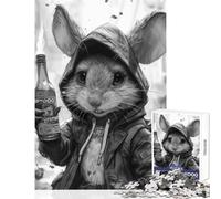 Rompecabezas de 1000 Piezas de Mr Rat Juguetes antiestrés Gran Regalo para Juegos educativos colección de Artistas Bellas Artes tamaño 38x52cm