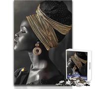 Rompecabezas de 1000 Piezas de Mujer Africana, Juguete fotográfico, Juego Intelectual, Aprendizaje, Educativo, Regalo de Amigo Secreto, tamaño 50x75cm
