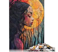 Rompecabezas de 1000 Piezas de Mujer Soñando para Adultos, Juego Intelectual, Juguetes para niños, 1000 Piezas (75 x 50 cm)