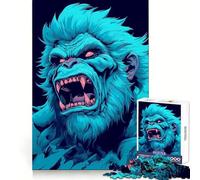 Rompecabezas de 1000 Piezas de muñeco de Nieve de Primate Salvaje para Adolescentes Entrenamiento Inteligente Pasatiempo Acogedor Corte Impecable Sorpresa de cumpleaños (50x75cm)