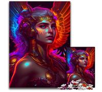 Rompecabezas de 1000 Piezas de Neon Hera. Actividad para el hogar, Fiestas, cumpleaños y Noches de Juegos en Familia. 26x38cm/10,23x14,96 Pulgadas.