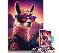 Rompecabezas de 1000 Piezas de Neon Nights Sharpshooter para Adultos 1000 Piezas Noches de Juegos Juguete Colorido para Regalar en casa (38x26cm)