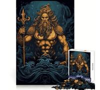 Rompecabezas de 1000 Piezas de Neptuno y Poseidón para Adultos Juguete para ejercitar la Mente, Ideal para Momentos de unión, Arte y como Regalo Elegante (38x52cm)