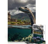 Rompecabezas de 1000 Piezas de Nessie de Eilean Donan para Adultos: Juguete para ejercitar la Mente, Divertido y Relajante, Pieza de Arte para armar (38x52cm)
