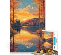 Rompecabezas de 1000 Piezas de New Jersey para Adultos, actualización Jigsaw Recall, Quiet Calm Clear Cut, Regalo Premium (50x75cm)