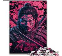 Rompecabezas de 1000 Piezas de Ninja Japonés para Adultos y Adolescentes Juguetes educativos, Juegos antiestrés, cumpleaños (50x75cm)