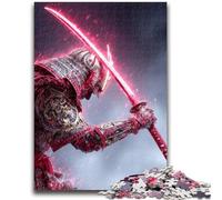 Rompecabezas de 1000 Piezas de Ninja Neón Japonés, Juego Educativo Familiar, Regalo Ideal para Toda la Familia a Partir de 14 años, 50x75cm
