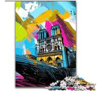 Rompecabezas de 1000 Piezas de Notre Dame de París. Rompecabezas Imposible para Adultos con Juego Interactivo Familiar. Regalo Ideal para Mayores de 14 años (tamaño 50x75cm).