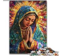 Rompecabezas de 1000 Piezas de Nuestra Señora de Guadalupe en oración para Adolescentes, Apto para Mayores de 14 años Ideas de Regalo para Decorar el hogar (50x75cm)
