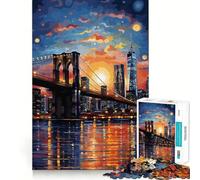 Rompecabezas de 1000 Piezas de Nueva York con un Toque Original para Adolescentes Juego Divertido con Encaje Huecos Actividad Ideal para una Noche de diversión en Familia (38x52cm)