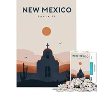 Rompecabezas de 1000 Piezas de Nuevo México Juguetes adictivos para Cultivar la Paciencia Juego práctico para Toda la Familia Regalos Divertidos Tamaño 38x52cm