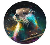 Rompecabezas de 1000 Piezas de Nutria de fantasía, desafiantes Rompecabezas Ideales para Enamorados, Navidad, Año Nuevo y San Valentín, 67,5 x 67,5 cm
