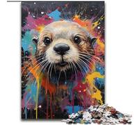 Rompecabezas de 1000 Piezas de Nutria, Ideal para Regalar a Familiares y Amigos. Un desafío para la Mente (26x38cm).