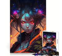 Rompecabezas de 1000 Piezas de Oiran Manga Girl V para Adolescentes Juego Mental Juguete para el hogar Corte preciso (38x26cm)