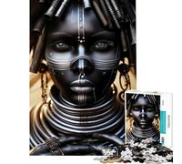Rompecabezas de 1000 Piezas de Origen Africano Juego Familiar Que desafía la Inteligencia Cerebral Juguetes adictivos Gran Regalo para Juegos Regalo de cumpleaños (tamaño 38x26cm)