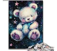 Rompecabezas de 1000 Piezas de Osito de Peluche de Madera, Ideal para Manualidades Familiares, Ideal para cumpleaños y Vacaciones, tamaño 50x75cm
