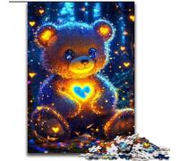 Rompecabezas de 1000 Piezas de Osito de Peluche para Adultos, 50x75cm, Padres, Parejas y Amigos (Mayores de 14 años)