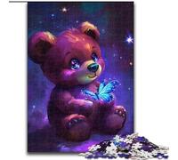 Rompecabezas de 1000 Piezas de Osito de Peluche, Rompecabezas difíciles para Adultos, Adolescentes y diversión Familiar, Regalo Ideal para cumpleaños, 26x38cm
