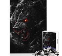 Rompecabezas de 1000 Piezas de Oso Negro Enojado Juguete Educativo Gran Regalo para Juegos Familiares Mejora el Amor Entre Parejas tamaño 38x52cm