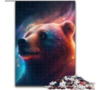 Rompecabezas de 1000 Piezas de Oso Pardo para Adultos. Idea de Regalo navideña. Ilustración humorística con Detalles (tamaño 50x75cm).
