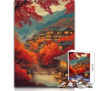 Rompecabezas de 1000 Piezas de otoño en Japón,Juguete,Juego Intelectual,Actividades Familiares,Regalo para cumpleaños,tamaño 50x75cm