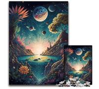Rompecabezas de 1000 piezas de paisajes espaciales locos para adultos. Rompecabezas imposibles para adultos, ideal para fiestas, cumpleaños y noches de juegos en familia. 26x38cm/10,23x14,96 pulgadas.