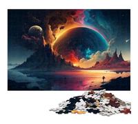 Rompecabezas de 1000 Piezas de paisajes fantásticos para Adultos Rompecabezas de Papel para Amantes del Verano (tamaño 38 x 26 cm)