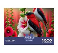 Rompecabezas de 1000 Piezas de pájaro, Hermoso pajarito para Adultos, Juego Educativo, decoración del hogar, desafío, Alta dificultad, Regalos de cumpleaños, 52 x 38 cm/1000 Piezas