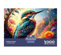Rompecabezas de 1000 Piezas de pájaro, Hermoso pajarito para Adultos, Juego Educativo, decoración del hogar, desafío, Alta dificultad, cumpleaños Masculino y Femenino, 70 x 50 cm/1000 Piezas, Regalos