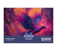Rompecabezas de 1000 Piezas de pájaro, Hermoso pajarito, para Adultos Mayores de 12 años, Juego Educativo, decoración del hogar, Regalo de cumpleaños difícil y desafiante, 70 x 50 cm (1000 Piezas)