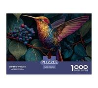 Rompecabezas de 1000 Piezas de pájaro, Hermoso pajarito para Juegos educativos para Adultos, decoración del hogar, Regalos de cumpleaños difíciles y desafiantes, 70 x 50 cm/1000 Piezas