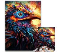 Rompecabezas de 1000 Piezas de pájaro psicodélico para Adultos, de cartón, para decoración del hogar, Entrenamiento Mental y Regalos navideños, 26x38cm/10,23x14,96 Pulgadas.
