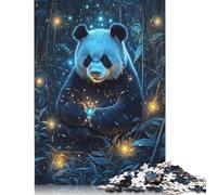 Rompecabezas de 1000 Piezas de Panda en un mágico Bosque de bambú para Adultos, Juego Educativo, Juguete de desafío, 1000 Piezas (38 x 26 cm)