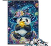 Rompecabezas de 1000 Piezas de Panda Mago de Dibujos Animados para Adultos y Adolescentes, Divertido ensamblaje de Patrones para Disfrutar en casa, Regalo de cumpleaños, Regalo de Viaje (50x75cm)