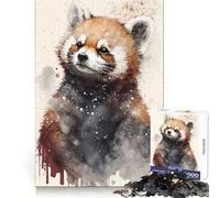 Rompecabezas de 1000 Piezas de Panda Rojo Salvaje para Adolescentes Entrenamiento Mental, atención Plena, Escape, Bordes definidos Regalo de Temporada (50x75cm)