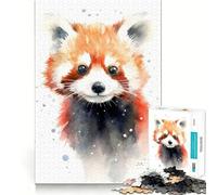 Rompecabezas de 1000 Piezas de Panda Rojo Salvaje para Adolescentes Juego de Memoria y concentración Calidad Profesional Ideal para Recortar y Relajarse en Grupo (50x75cm)