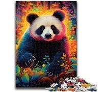 Rompecabezas de 1000 Piezas de Pandas Coloridos para Adultos, Ideal como Juego Educativo o decoración del hogar, Toda la Familia (38x26cm)