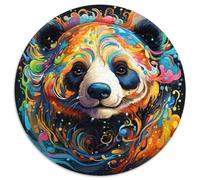 Rompecabezas de 1000 Piezas de Pandas de Colores para Adultos, Ideal para Adolescentes y familias, Regalo Ideal de cumpleaños (67,5 x 67,5 cm)
