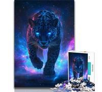 Rompecabezas de 1000 Piezas de Pantera Negra Cósmica para Adultos 1000 Piezas Juguetes educativos Juegos antiestrés colección de Artistas Bellas Artes (50x75cm)