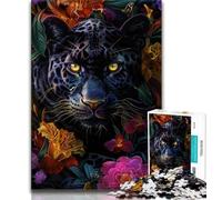 Rompecabezas de 1000 Piezas de Pantera Negra de fantasía para Adultos y Adolescentes Juguetes educativos Juegos antiestrés colección de Artistas Bellas Artes 50x75cm