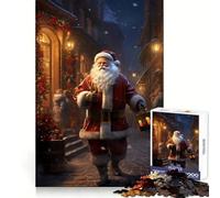 Rompecabezas de 1000 Piezas de Papá Noel para la Nochebuena, Ideal para Adolescentes Juguete Intelectual para Relajarse y ejercitar la Mente Diseño Regalo navideño (38x26cm)