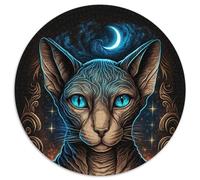 Rompecabezas de 1000 Piezas de Papel de un Hermoso Gato de la Jungla Un desafiante Rompecabezas DIY para entusiastas, Relajarse (67,5x67,5cm)