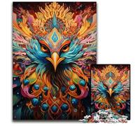 Rompecabezas de 1000 Piezas de Pavo Real de Madera para Adultos, desafiante Rompecabezas de Bricolaje, Juego Familiar Perfecto o Regalo Decorativo, 50x75cm/19,68x29,52 Pulgadas